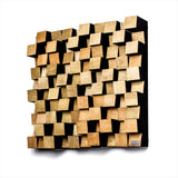 Acoustic Panel Diffuser ''MOSAIC DIFFUSER'' 60x60cm Music Studio Acoustic Sound Absorption Soundproof Foam and Wood hi-fi HIFI - Akoestiekdeal